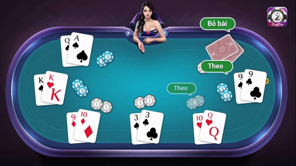 Poker Sky88 có 5 vòng đặt cược cơ bản